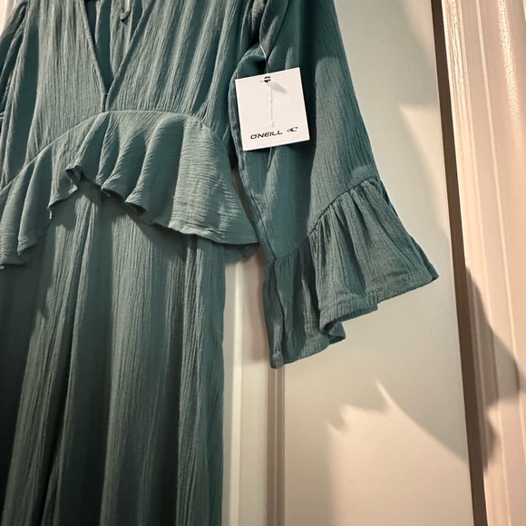 O’Neill Blue Bryan Ruffle Hem Jumpsuit - Picture 8 of 8